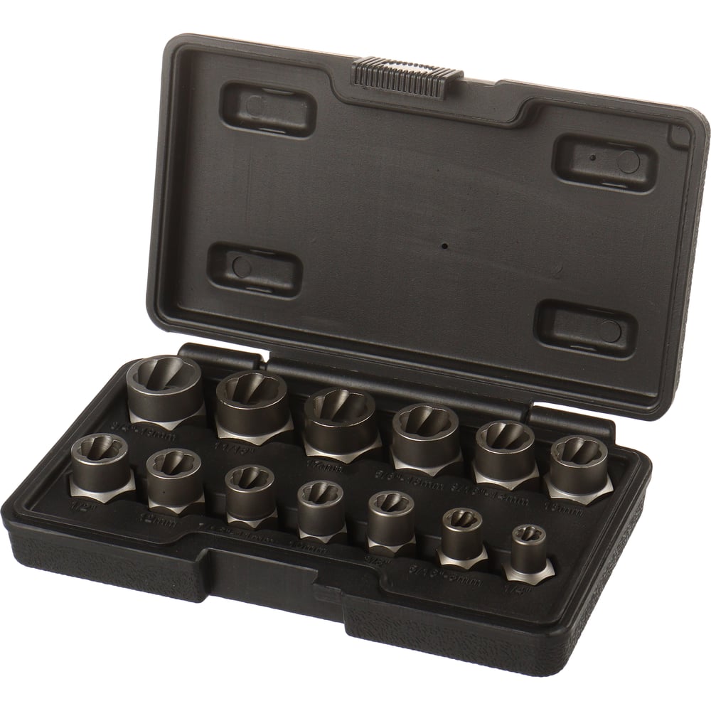 Изображение товара Набор головок-экстракторов LIGE для поврежденных болтов и гаек 13пр. LG-13910 853633