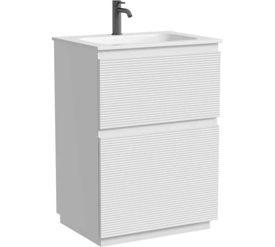 Изображение товара Напольная тумба SANCOS Folk Floor 590х445х850, c двумя ящиками оснащенными доводчиками, Bianco, арт. FL60FW