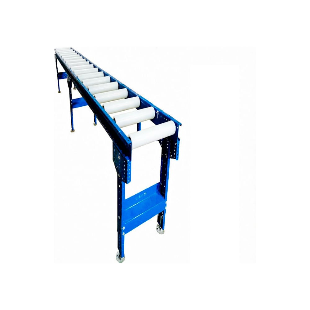 Изображение товара Роликовый конвейер 4000x200x650-1100, 3 ножки, рольганг