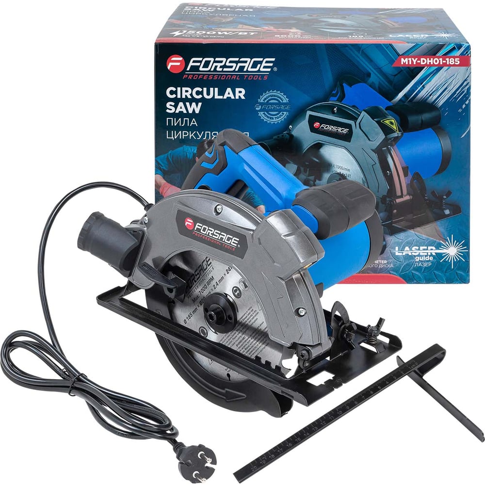 Изображение товара Циркулярная пила Forsage F-M1Y-DH01-185 с лазером и фуничными функциями