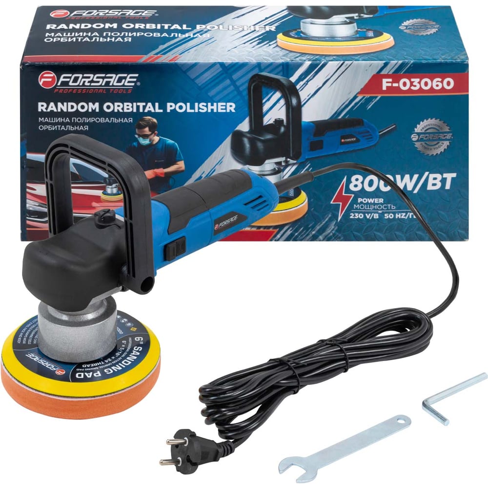 Изображение товара Полировальная машина Forsage F-03060 150 мм 800 Вт профессиональная
