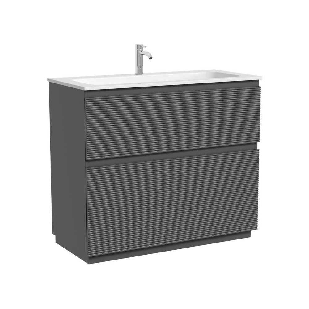 Изображение товара Напольная тумба SANCOS Folk Floor 995х445х850, c двумя ящиками оснащенными доводчиками, Grey soft, арт. FL100FGS