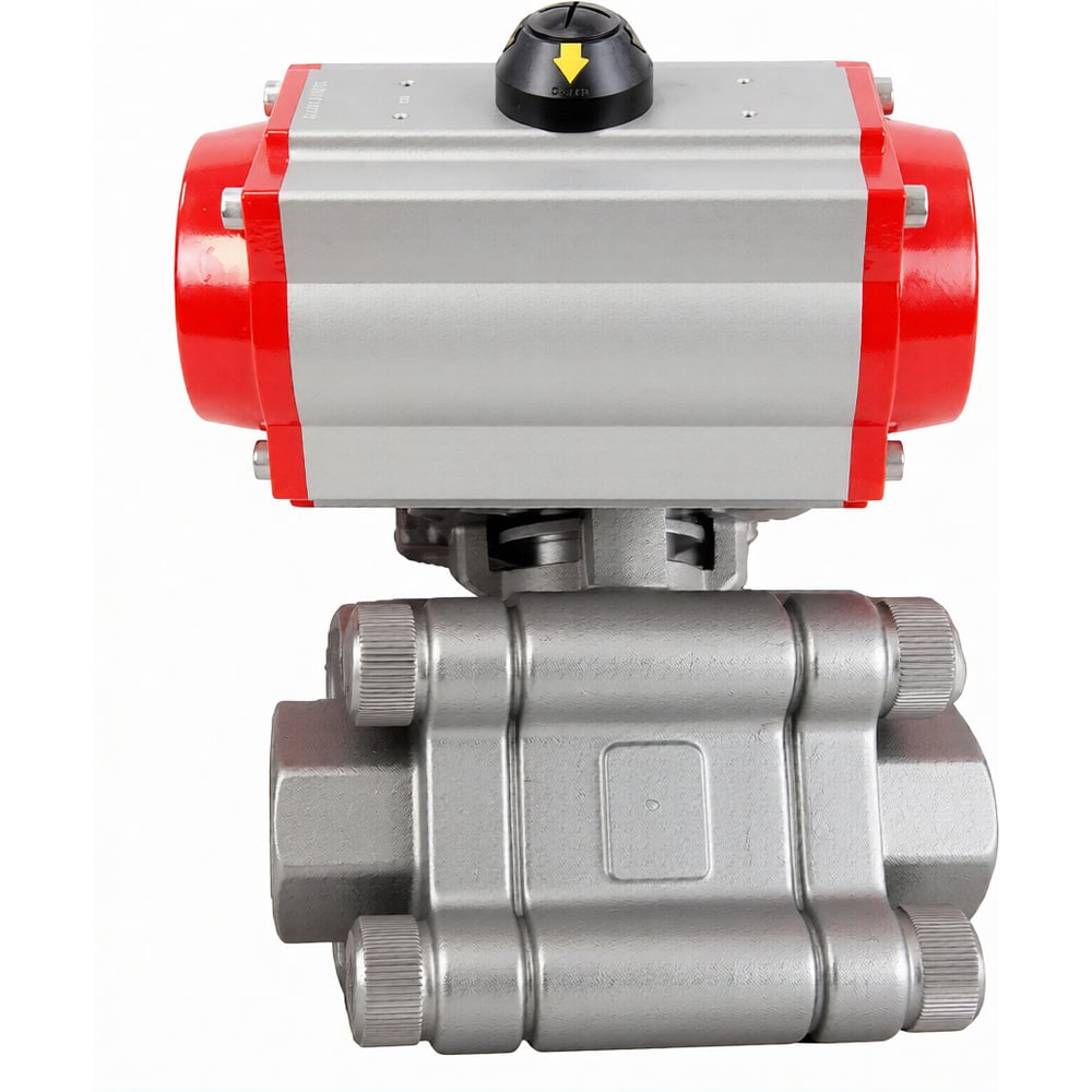 Изображение товара Кран шаровой DN65 63 бар, нержавеющая сталь, приварка, PTFE, 24V