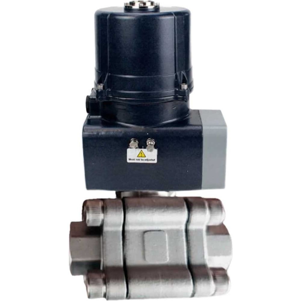 Изображение товара Кран шаровой DN65 PN63, под приварку, нержавеющая сталь, PTFE, 204°C, электропривод 220В