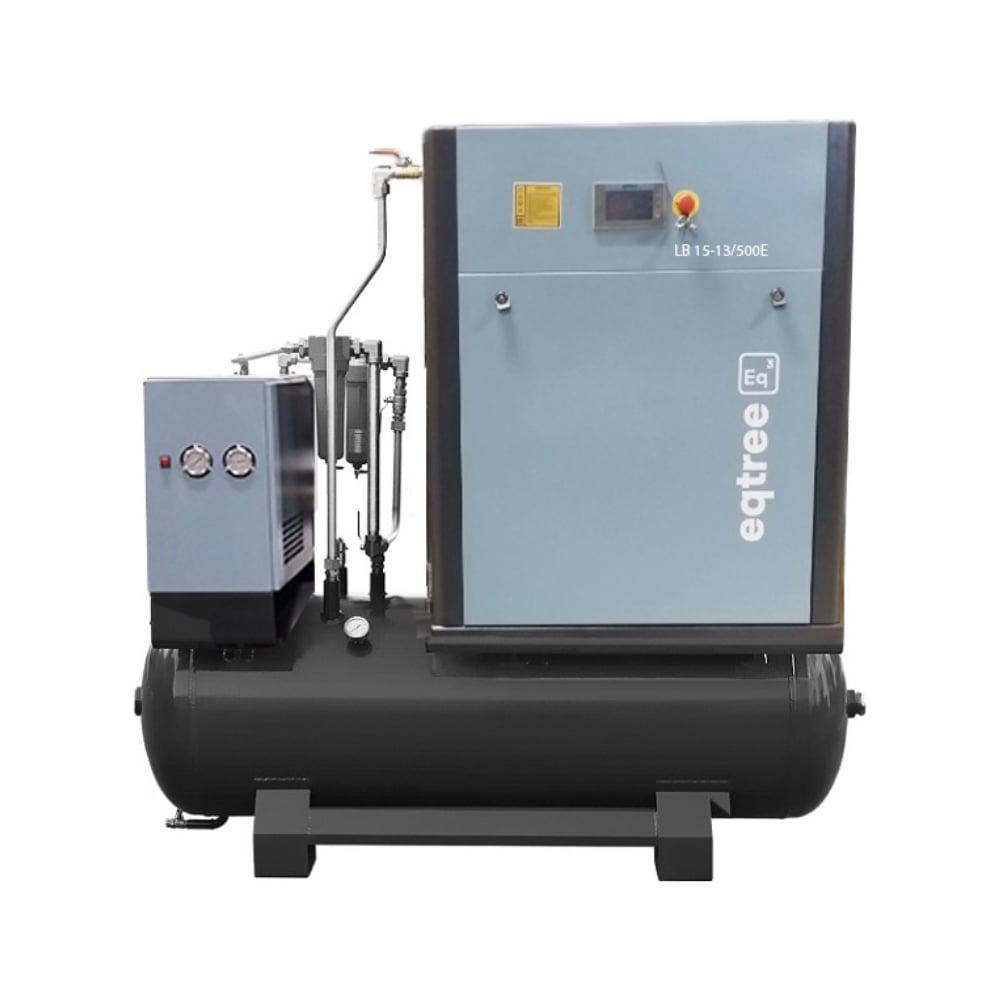 Изображение товара Компрессор винтовой с осушителем eqtree LB 15-13-500E 1550 л/мин, 13 бар, ресивер 500 л В0000000204071