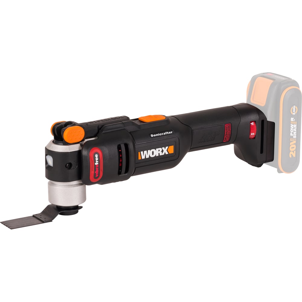 Изображение товара Реноватор аккумуляторный бесщеточный WORX, 20 В, без АКБ и ЗУ, в коробке WX698.9