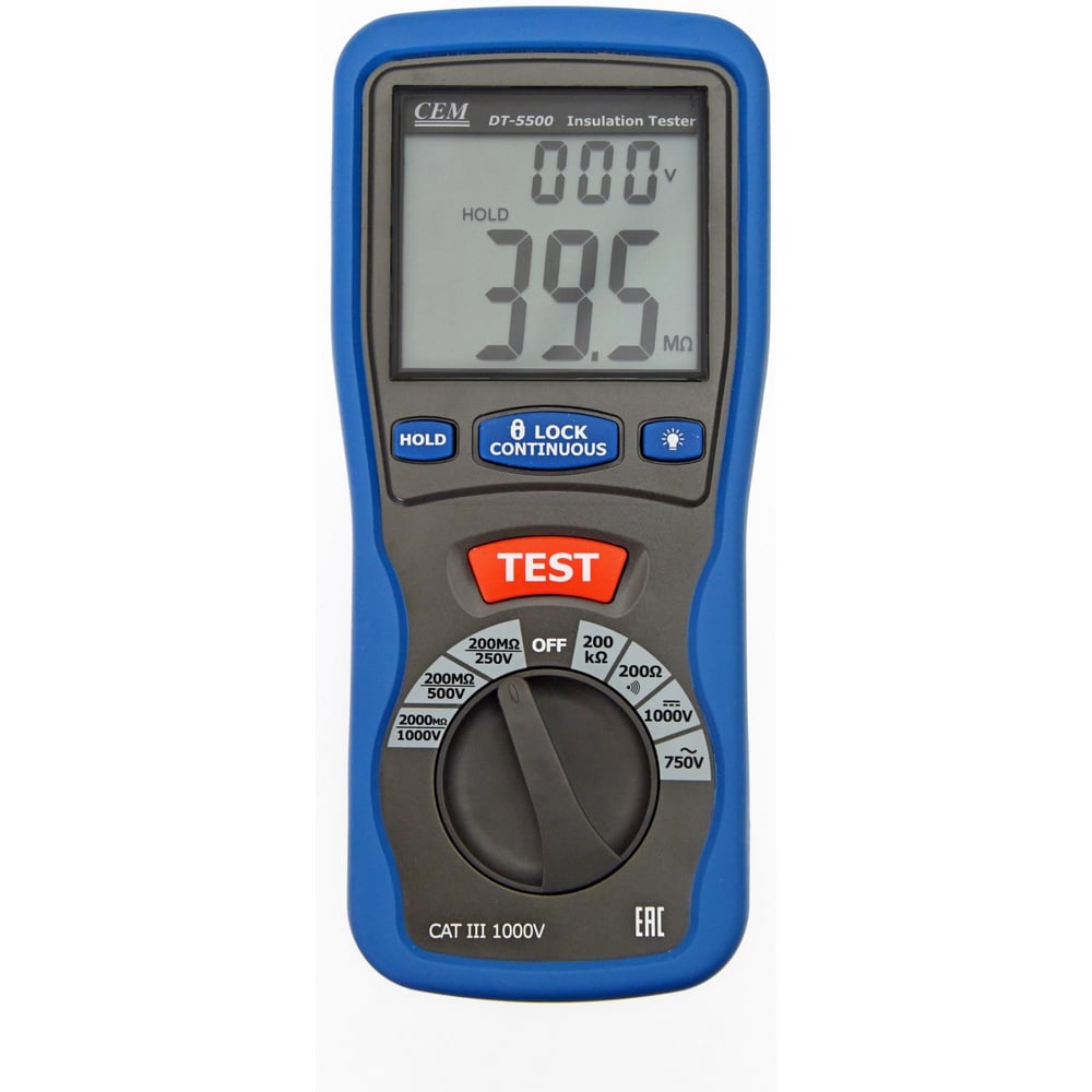 Изображение товара DT-5500 тестер изоляции с поверкой