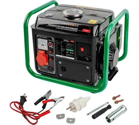 Изображение товара Генератор бензиновый Rockforce с транзисторным запуском 3,5л, 650Вт, 2л.с RF-FY950-2(60800)