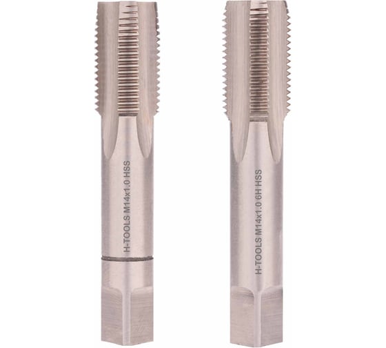 Изображение товара Метчик H-Tools М14, шаг 1.0мм, комплект из 2-х шт., DIN2181, HSS-G 235142HT
