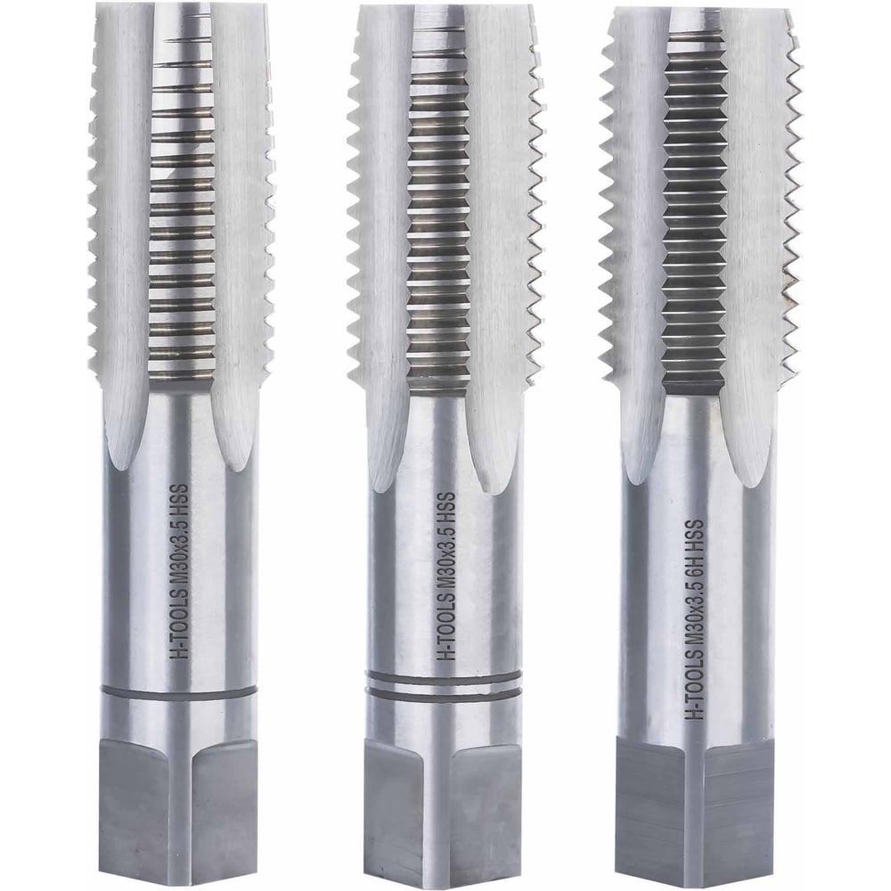Изображение товара Метчик H-Tools М30 3.5 мм DIN352 HSS-G, комплект 3 шт.