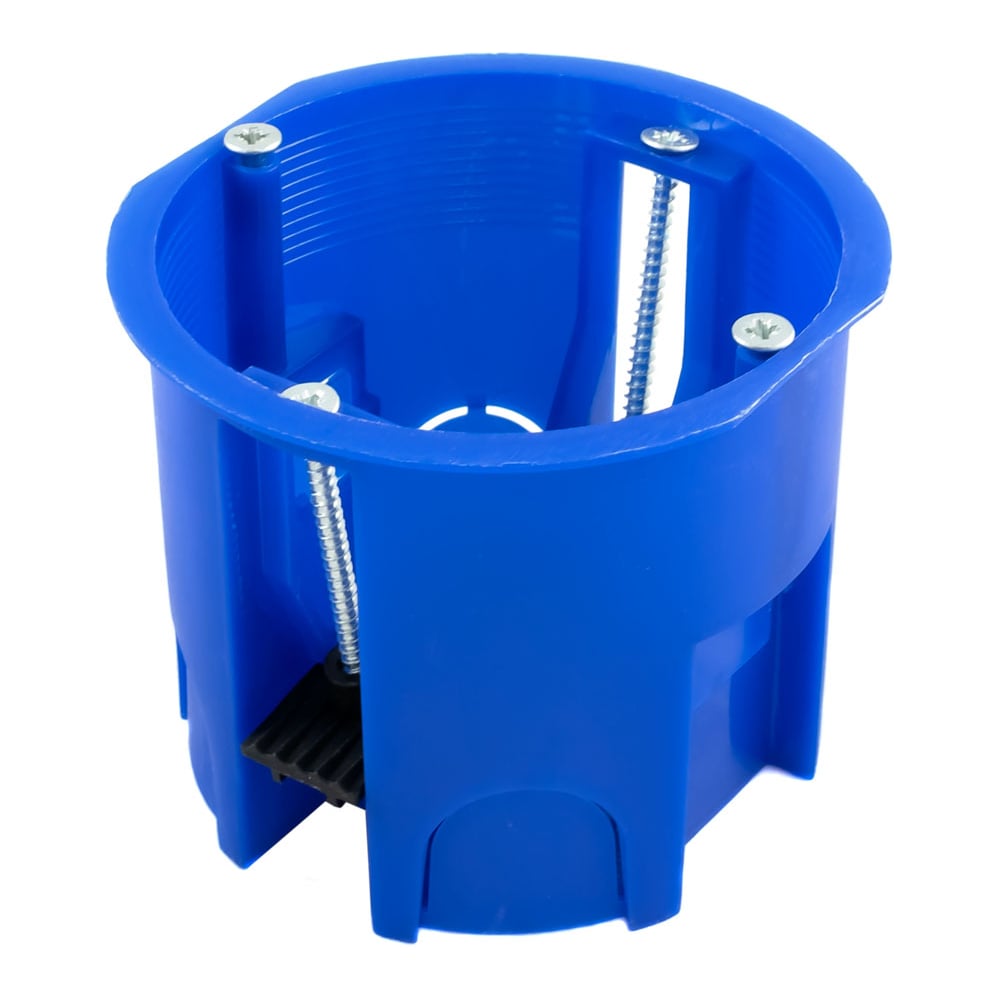 Изображение товара Gigant Коробка установочная для гипсокартона HF 68x62 мм с металл.лапками, 1 шт, IP20, синяя 44665GI