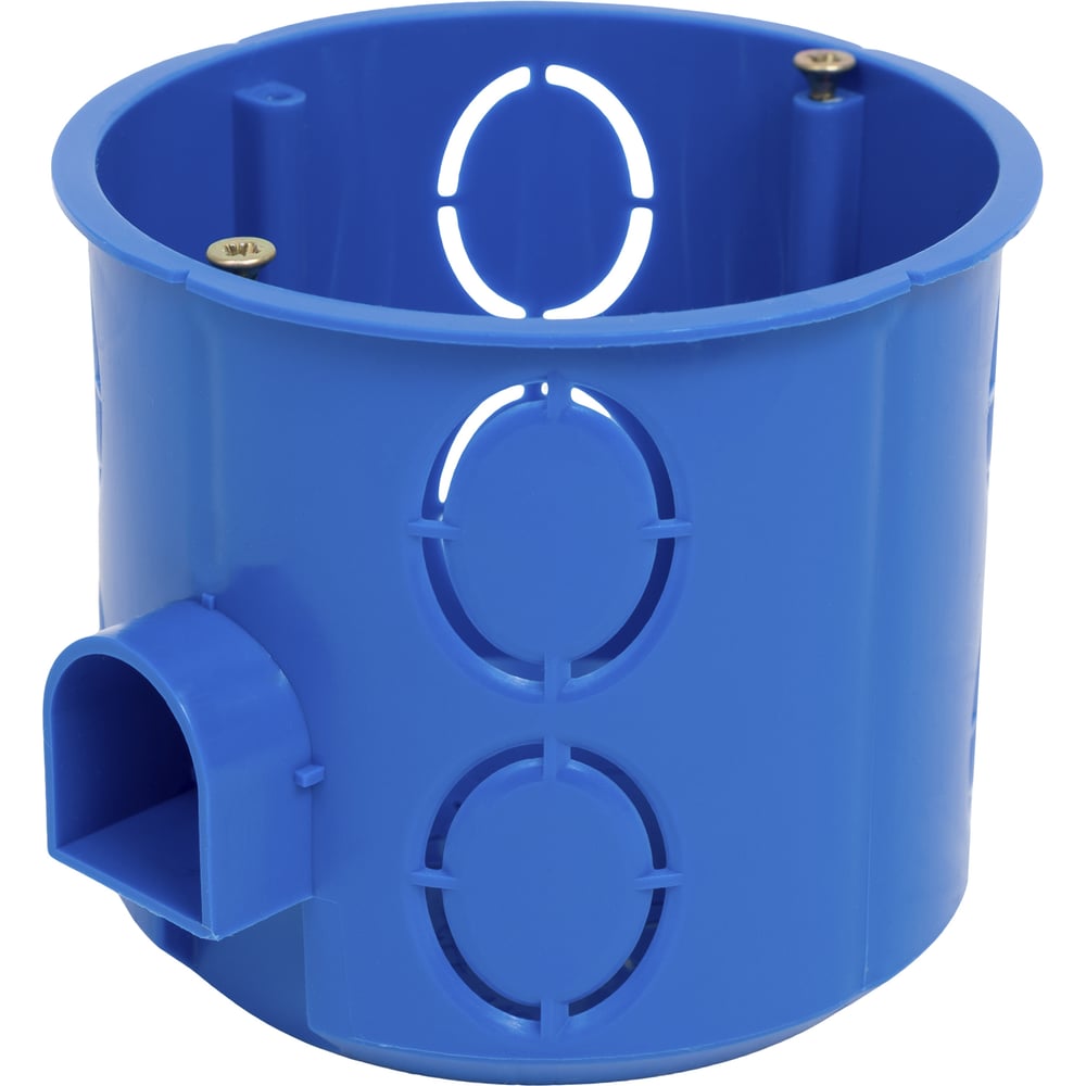 Изображение товара Gigant Коробка установочная со стык. ушками HF 68x62 мм с саморезами, 1 шт, IP20, синяя 44659GI