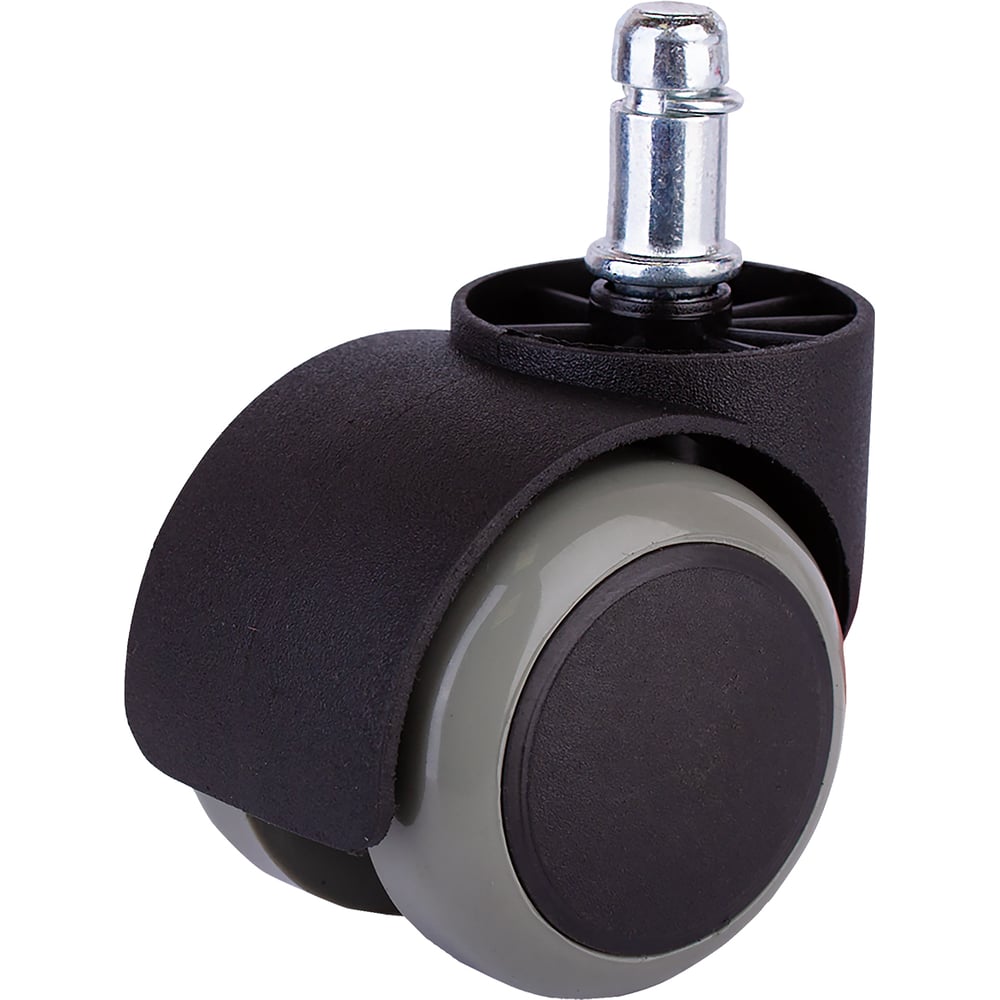 Изображение товара Ролик двойной со штифтом Стройбат d11 50мм пласт/рез, серый/черный 8 шт, 556300