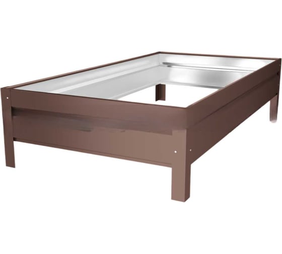 Изображение товара Грядка садовая МЕТАЛЛИК и КО, 1000×3000 мм, оцинкованная сталь толщиной 0.50 мм, покрытие Print 3D мореный дуб/8017 О0000166910