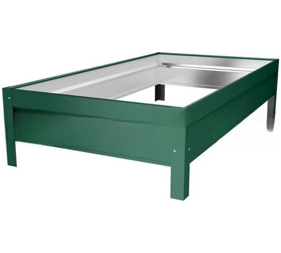 Изображение товара Грядка садовая МЕТАЛЛИК и КО, 630×2000 мм, оцинкованная сталь толщиной 0.50 мм, цвет RAL 6005 О0000052731