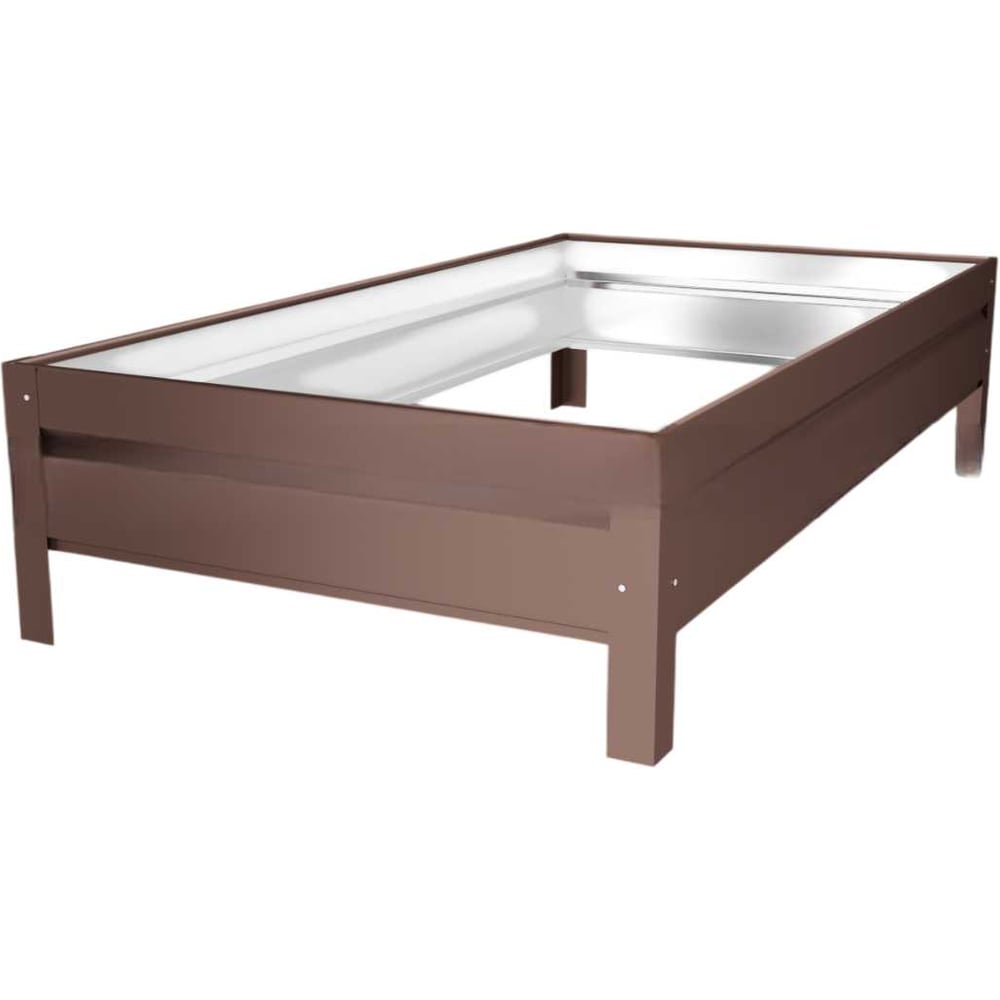 Изображение товара Грядка садовая МЕТАЛЛИК и КО, 630×2000 мм, оцинкованная сталь толщиной 0.50 мм, цвет RAL 8017 О0000052761