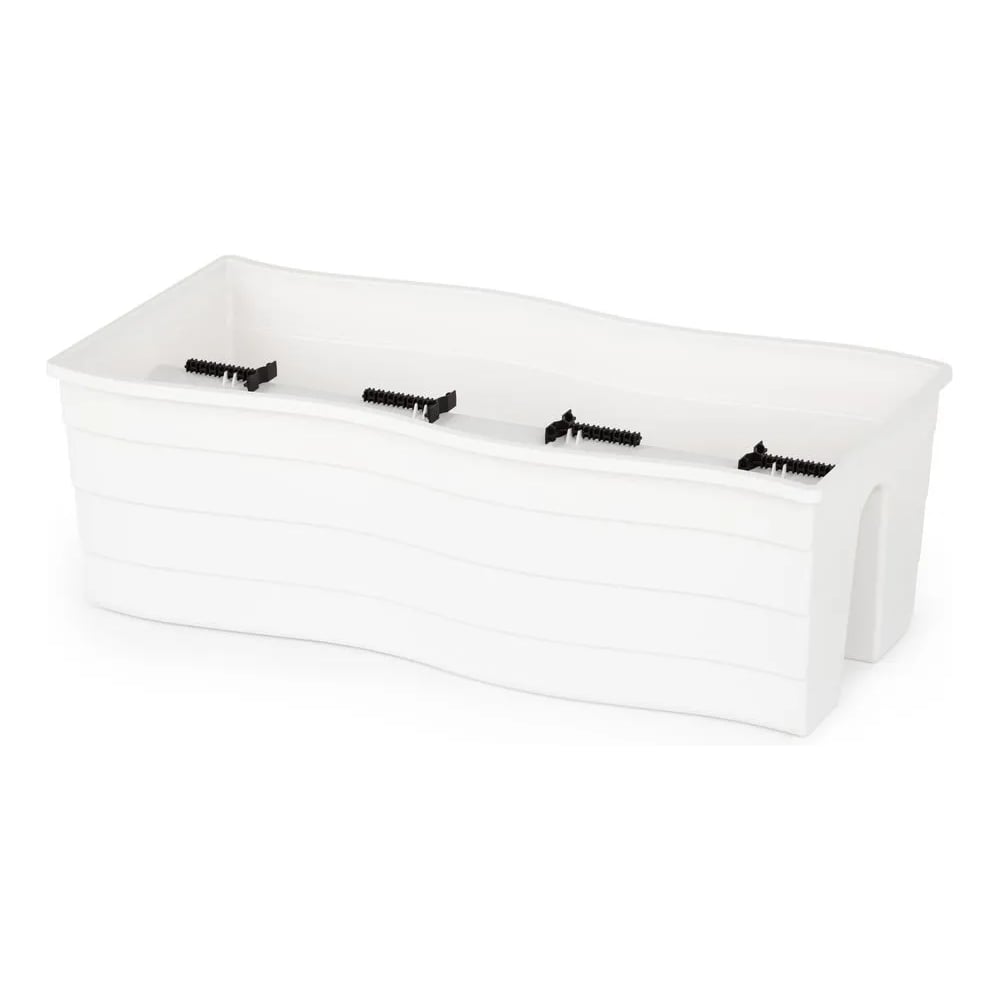 Изображение товара Кашпо на перила ЗПИ Альтернатива, большое, 585×280×200 мм, белый М8923