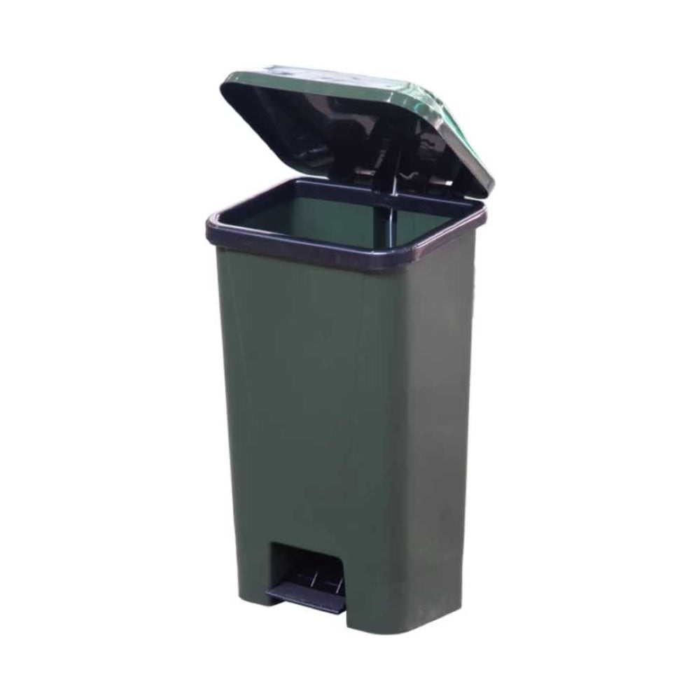 Изображение товара Мусорный контейнер Дигрус 80л, с педалью и пакетодержателем, зеленый К-80ПП-З/Д