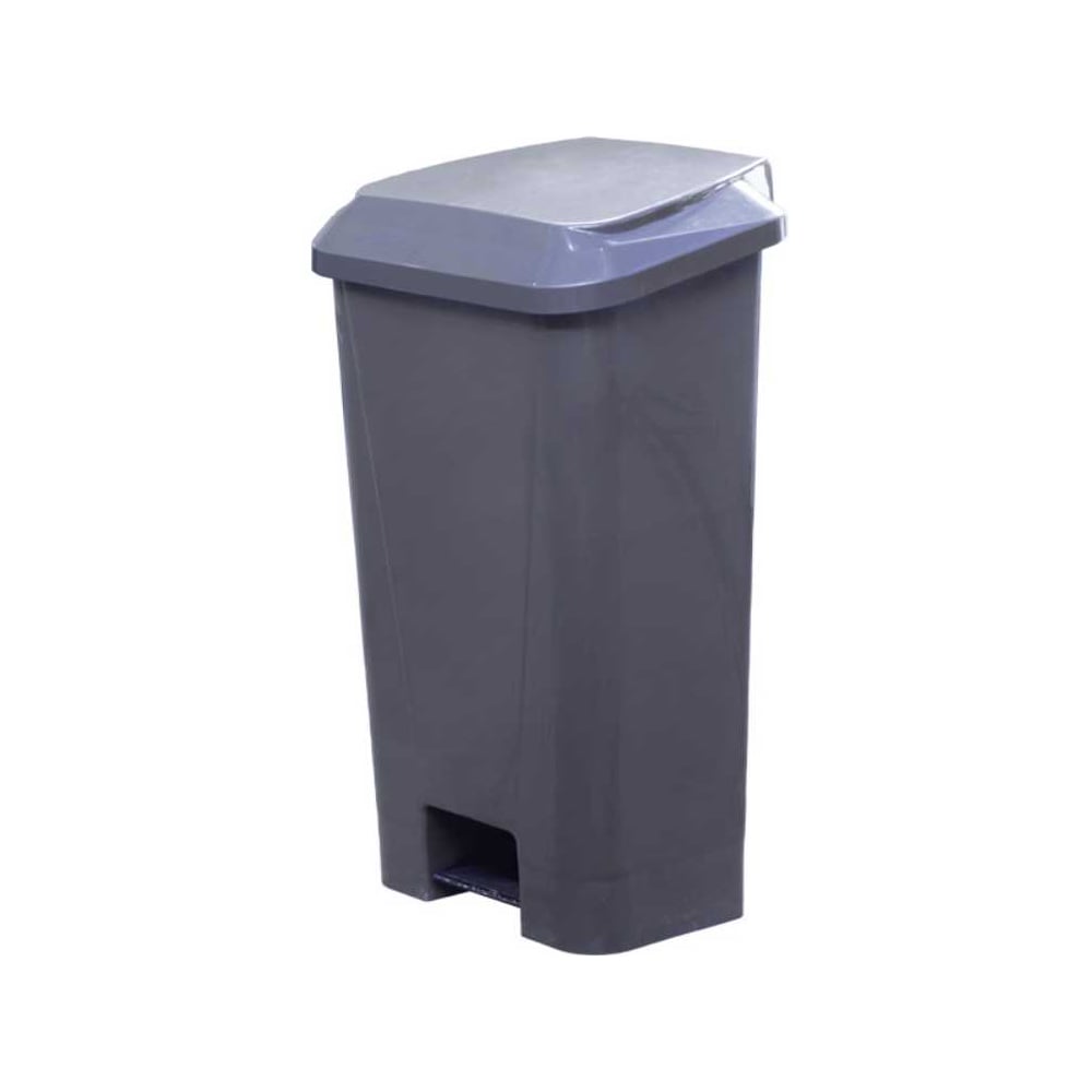 Изображение товара Мусорный контейнер Дигрус 80л, с педалью и пакетодержателем, серый К-80ПП-Сер/Д