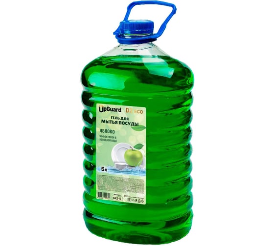 Изображение товара Гель UPGUARD D2 ECO APPLE для мытья посуды с ароматом яблока 5л 042-5 O42-5