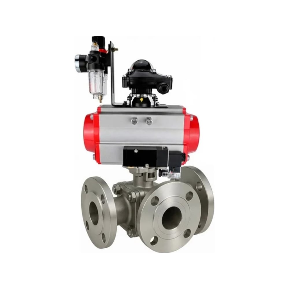 Изображение товара Кран шаровой DN50 фланцевый, нержавеющая сталь, PN16, 200 °C, разборный