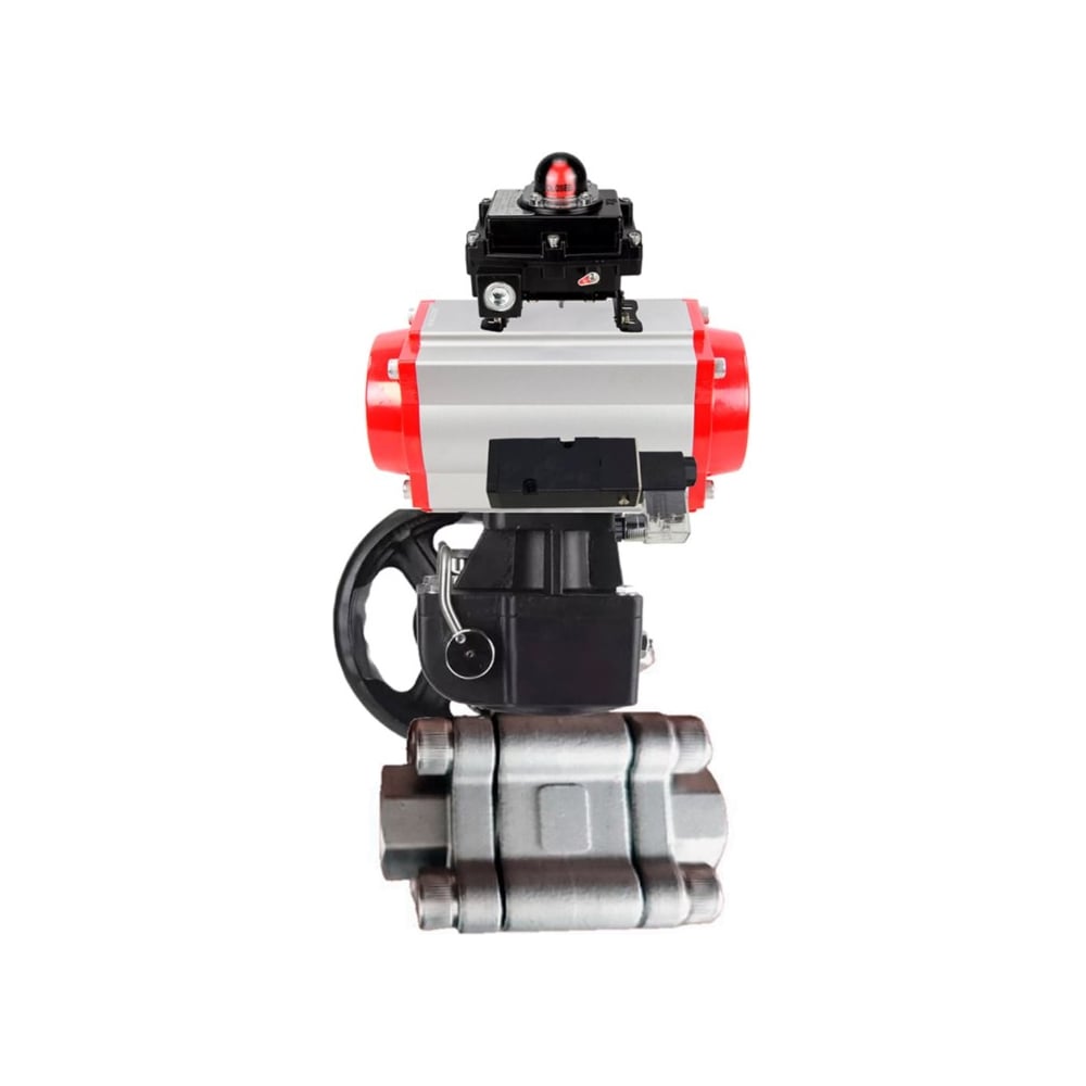 Изображение товара Кран шаровой DN 100 под приварку 63 бар с пневмоприводом DA-105