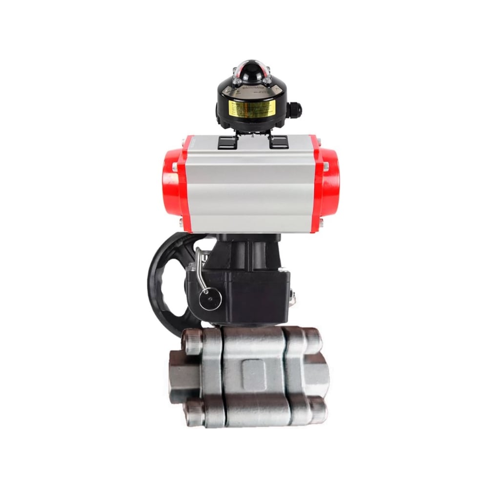 Изображение товара Кран шаровой DN100 под приварку, нерж. сталь, PN63, 204°C, пневмопривод