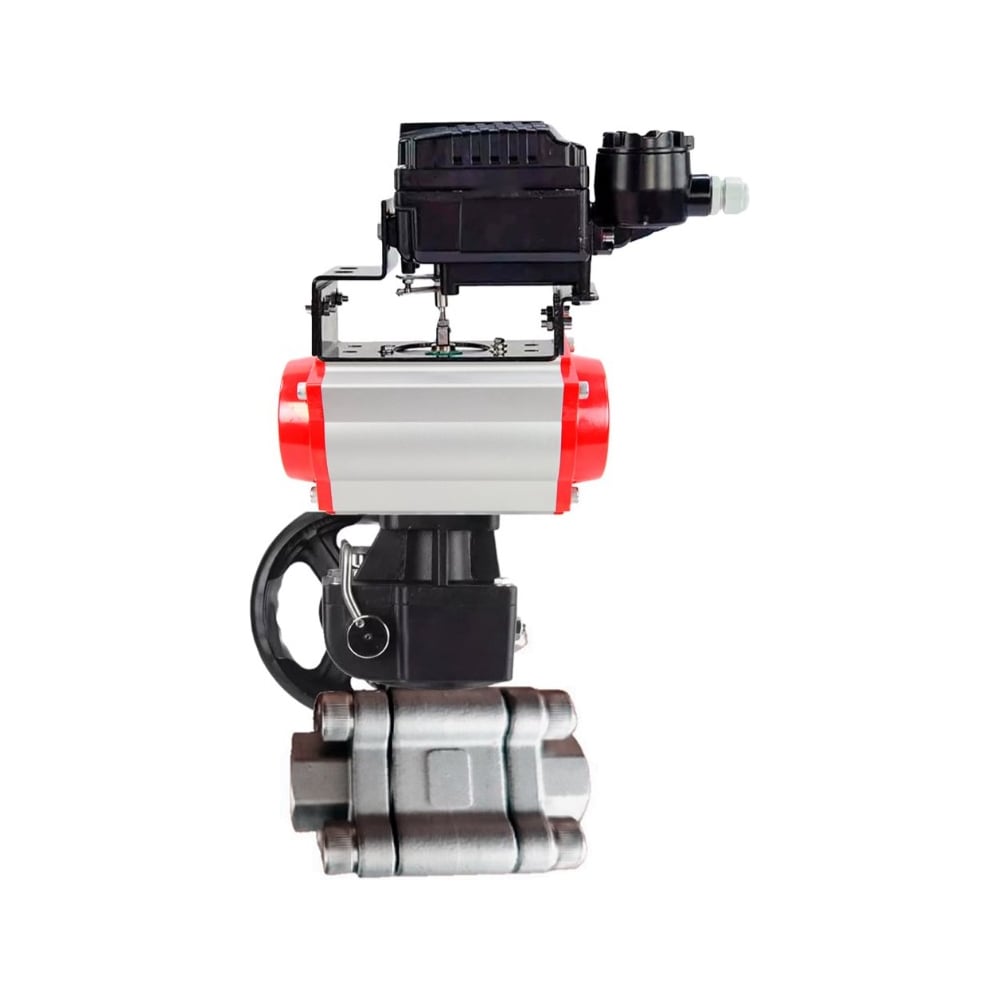 Изображение товара Кран шаровой DN40 PN63 под приварку с пневмоприводом и позиционированием