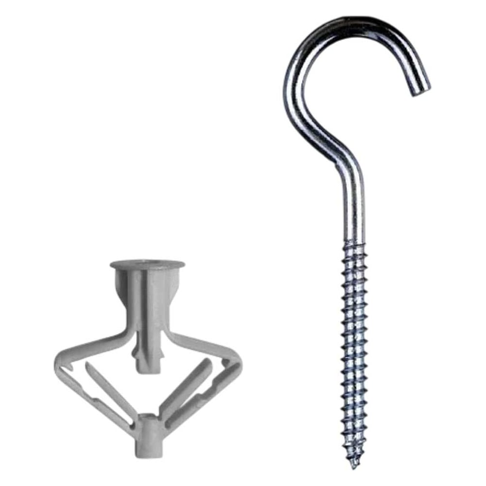 Изображение товара Дюбель с шурупом полукольцо 8x40 мм, 20 шт, оцинкованная сталь