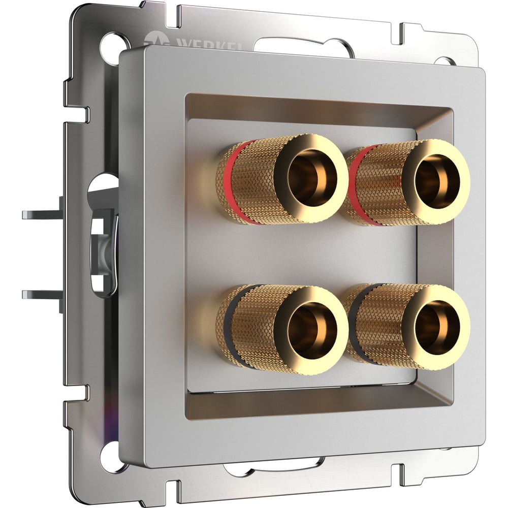 Изображение товара Werkel W1185006 акустическая розетка, серебро, 4 гнезда, IP20