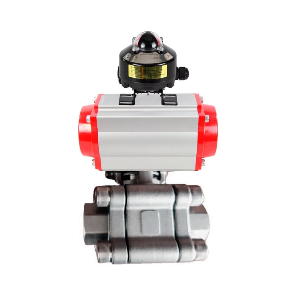 Изображение товара Кран шаровой DN40-316-PTFE-FP-SW-ISO-H под приварку, пневмопривод, PN63