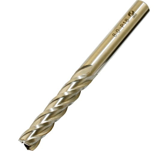 Изображение товара Фреза концевая CNIC 8.0х38х82 ц/х Р18 Z=4 31635