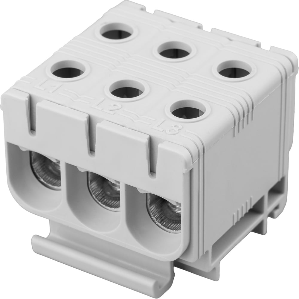 Изображение товара Клемма вводная силовая REXANT КВС 6-50мм2, 3-рядная, серая, 8 шт 11-2121