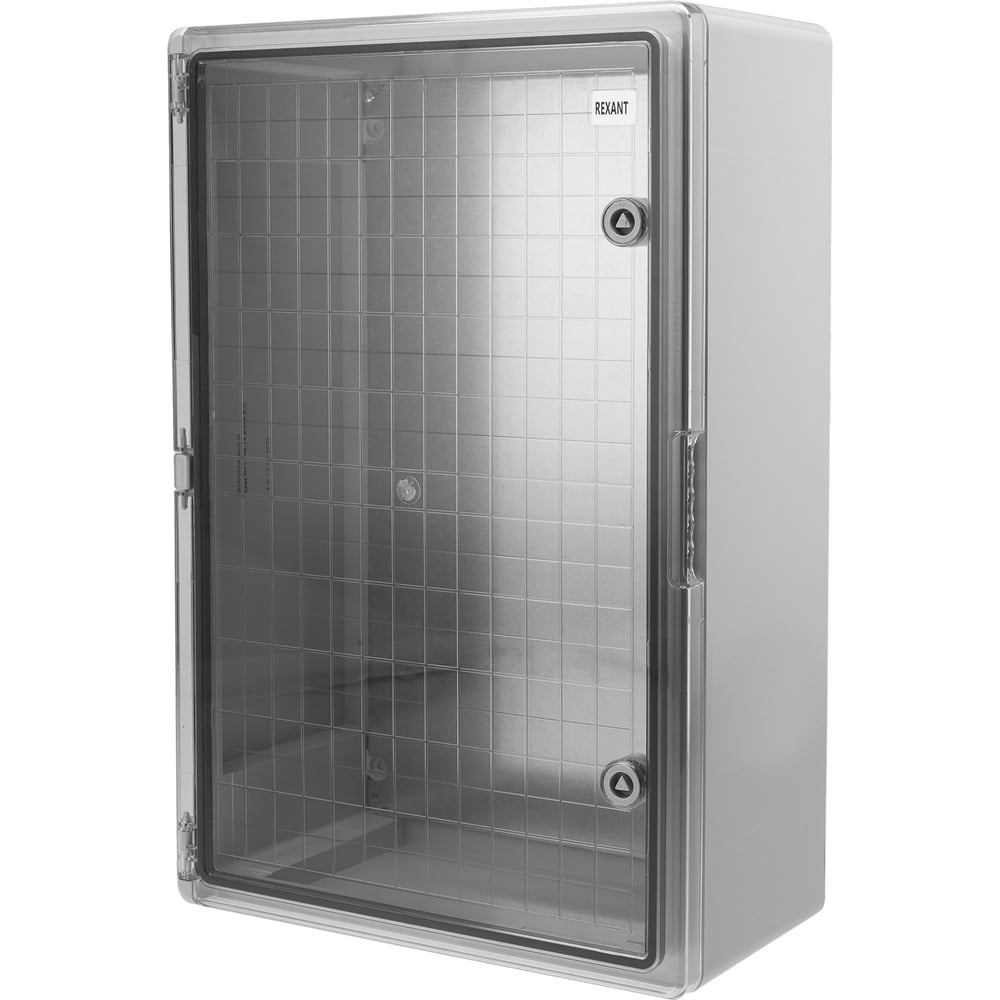 Изображение товара Корпус пластиковый REXANT ЩМПп с прозрачной дверцей и монтажной панелью, 600х400х200мм, АБС, УХЛ1, IP65 11-0417