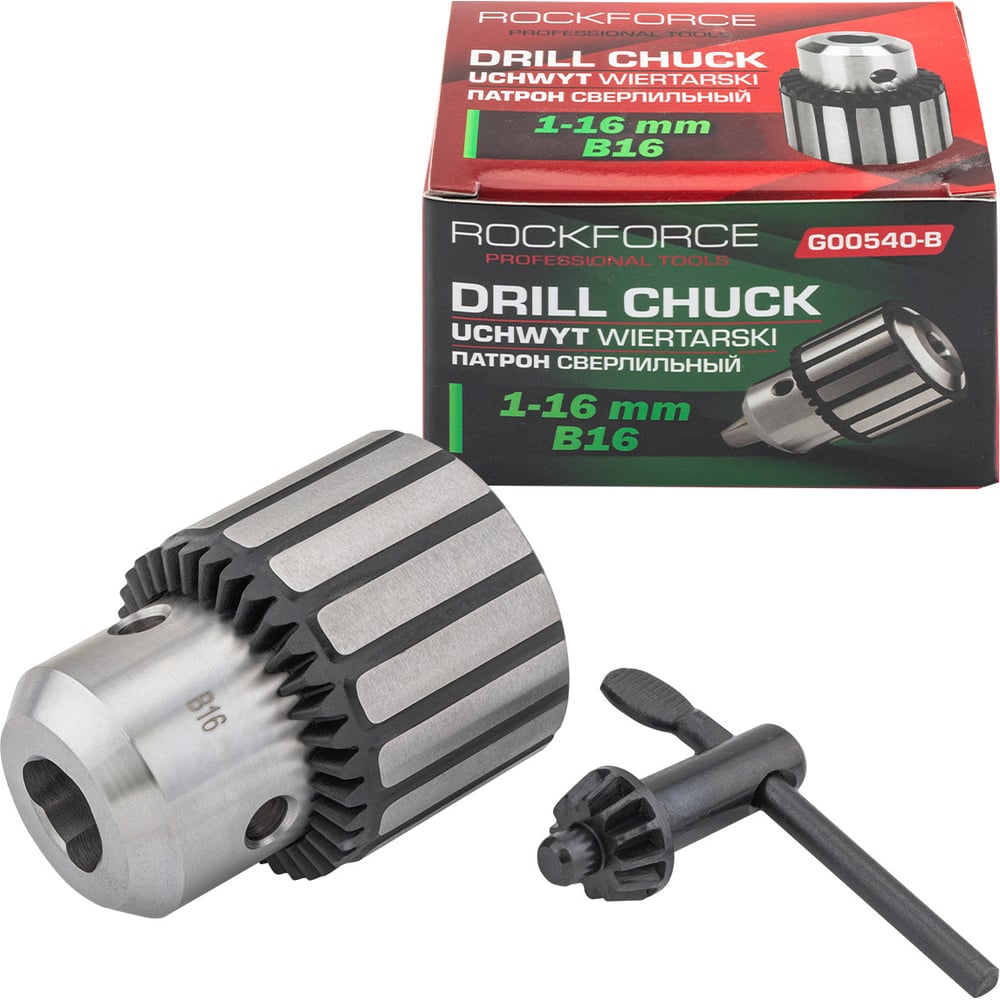 Изображение товара Патрон цанговый Rockforce для дрели (1-16мм, B16) RF-G00540-B(61423)