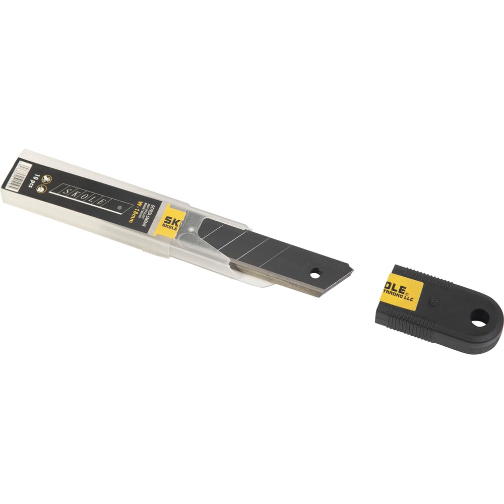 Изображение товара Лезвия сменные Skole (NCL) для канцелярского ножа 100шт, SK4 закалка NCL-04