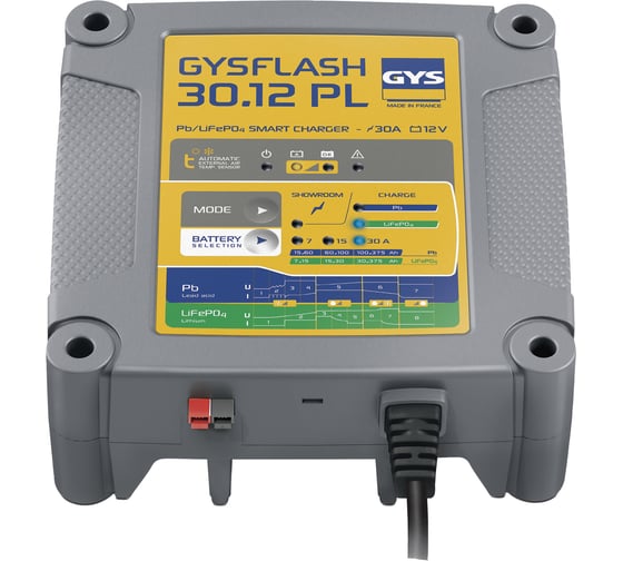 Изображение товара Зарядное устройство GYS Gysflash 30,12 PL + Lithium 029668