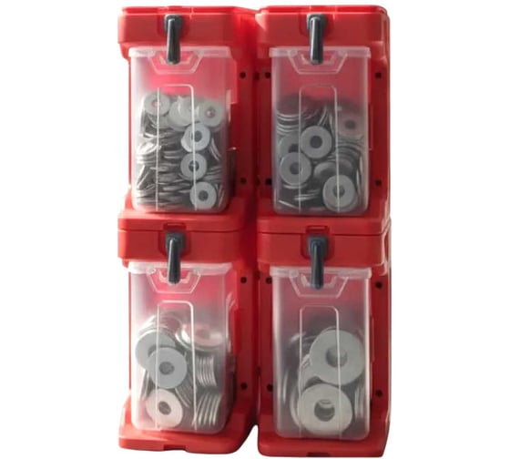 Изображение товара Увеличенные шайбы 23 Болта нерж М5,6,8,10 (730шт) + система хранения(4) 70004/BR394610026ф4