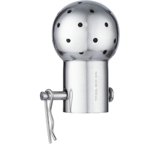 Изображение товара Моющая головка TITAN LOCK 360 град. под шплинт, DN22, D шара 50 мм, нерж. 304, TL50/22WHCP