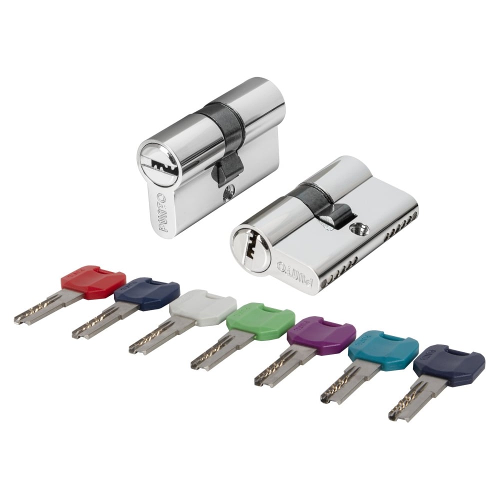 Изображение товара Цилиндровый механизм PUNTO MaxPro7000Key60mm(25+10+25) CP хром 7key 61151