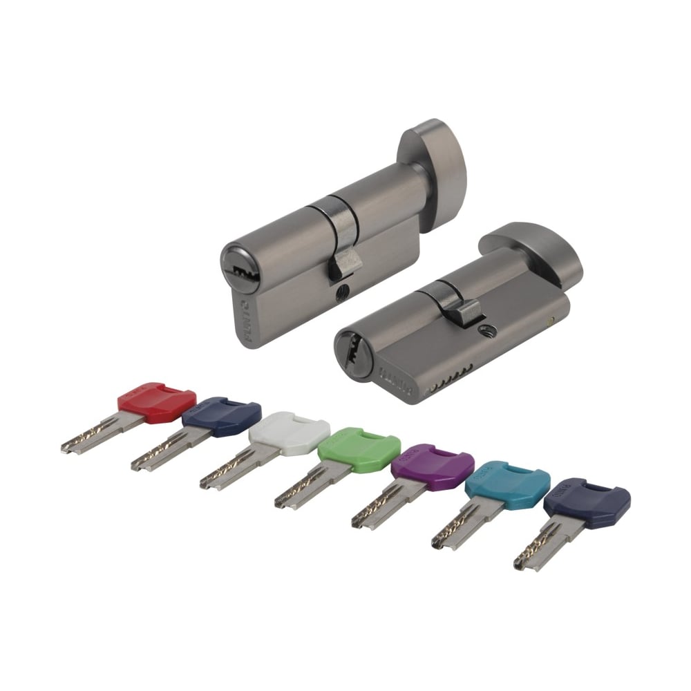 Цилиндровый механизм PUNTO MaxPro7002Knob60mm(25+10+25) GR графит 7key с вертушкой 61159
