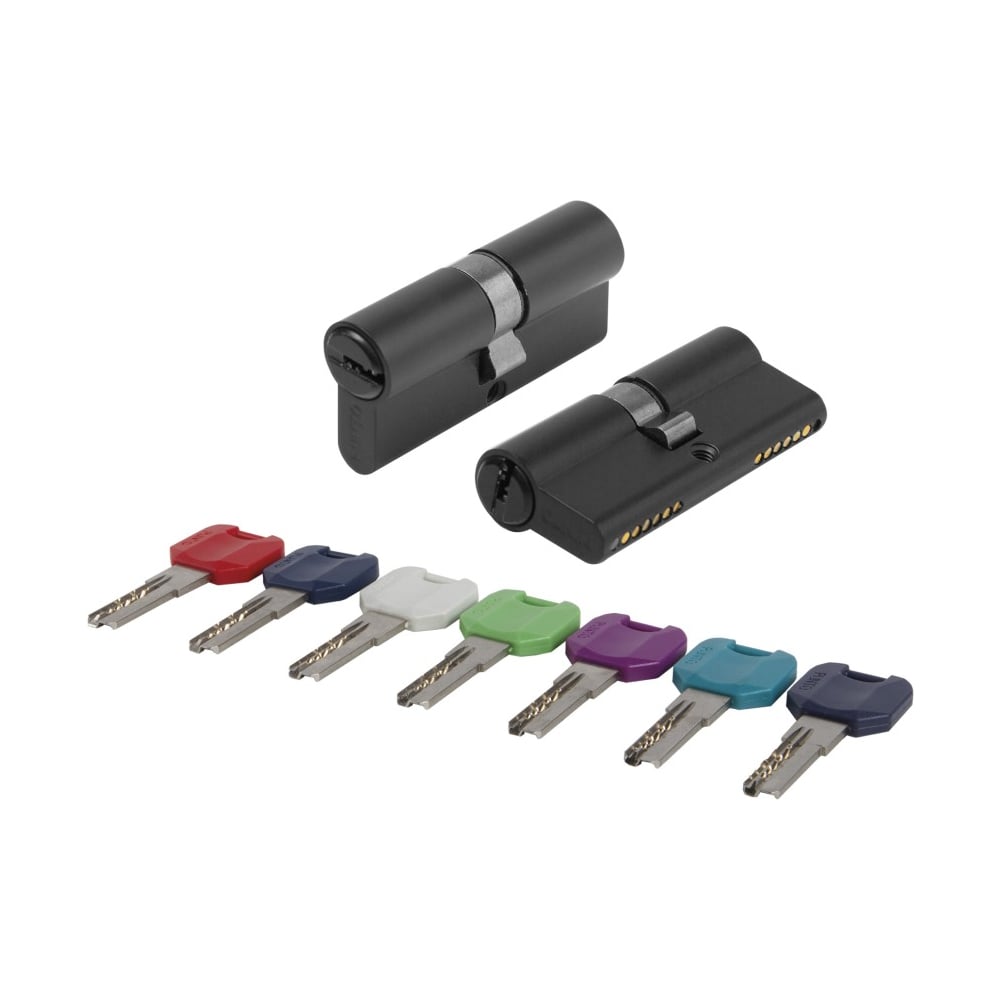 Изображение товара Цилиндровый механизм PUNTO MaxPro7000Key70mm(30+10+30) BL черный 7key 61183