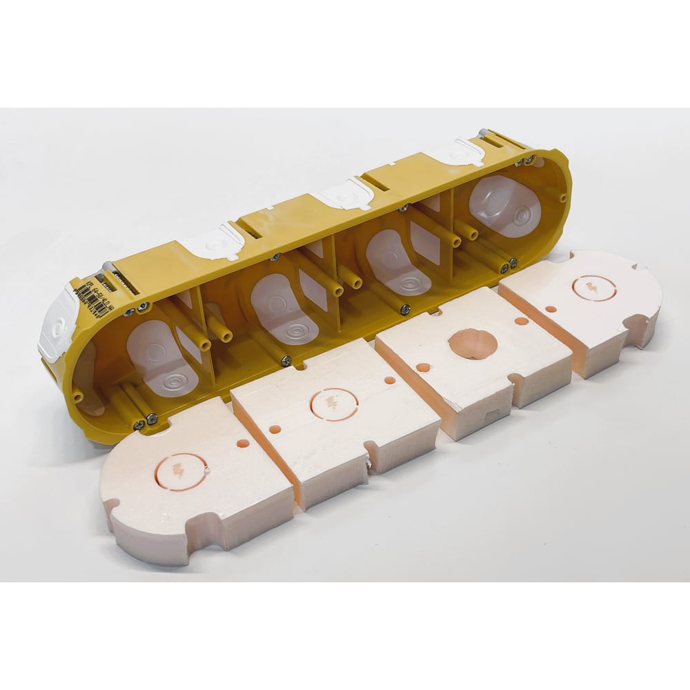 Изображение товара Заглушка четверных подрозетников KOPOS Копос ZV-KPL 64-4LD (25P) комплект 25 шт. ZV-KPL-64-4LD-25P