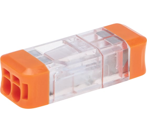 Изображение товара Экспресс-клемма REXANT СМК 2273-202R проходная, разъемная, 2 полюса, 0.5-2.5мм2, 5 шт. 07-5241-5