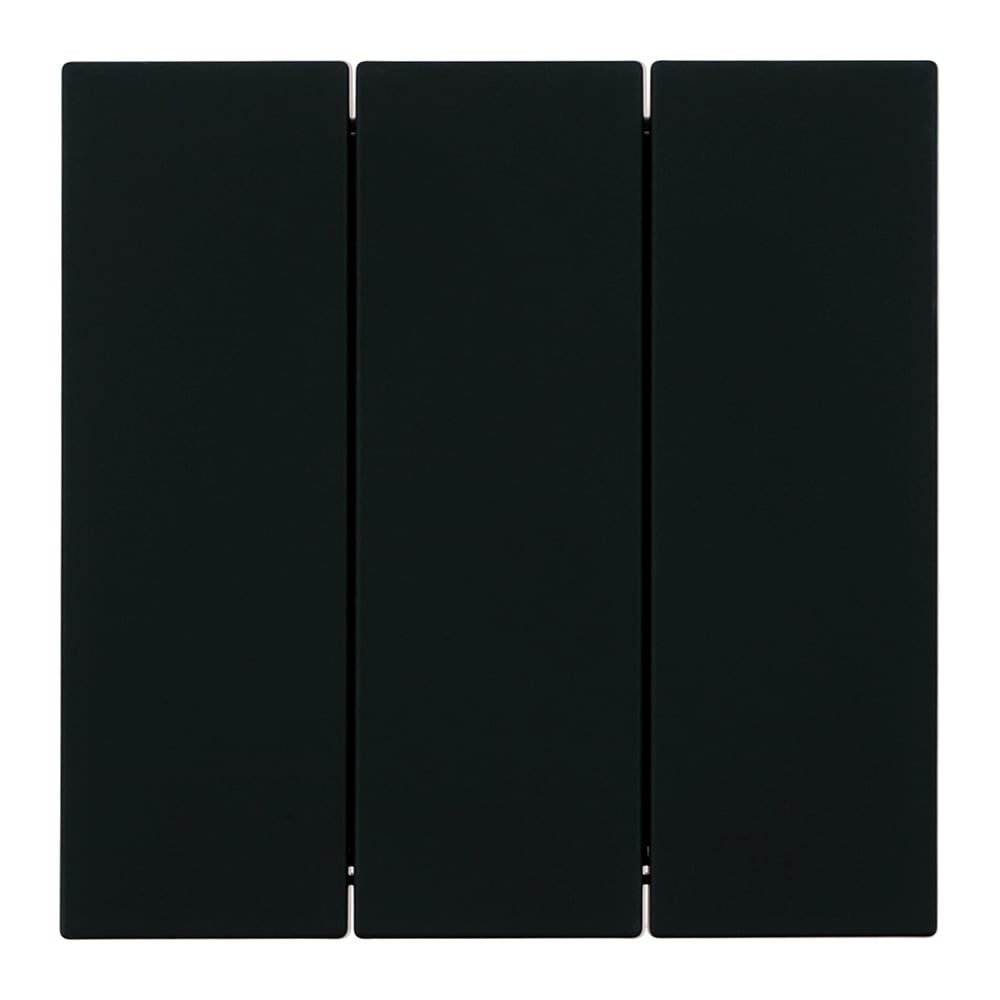 Изображение товара Механизм выключателя 3-клавишного STEKKER 250В, 10А, серия Мия, RSW10-3108-05, черный бархат, 50444