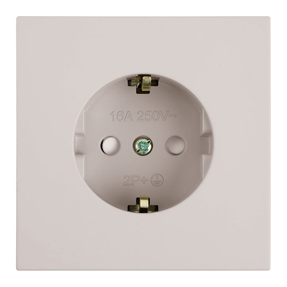 Изображение товара Механизм розетки 1-местной STEKKER с защитной шторкой, с заземлением, 250В, 16А, серия Мия, RST16-3110-08, пудровый жемчуг, 50484