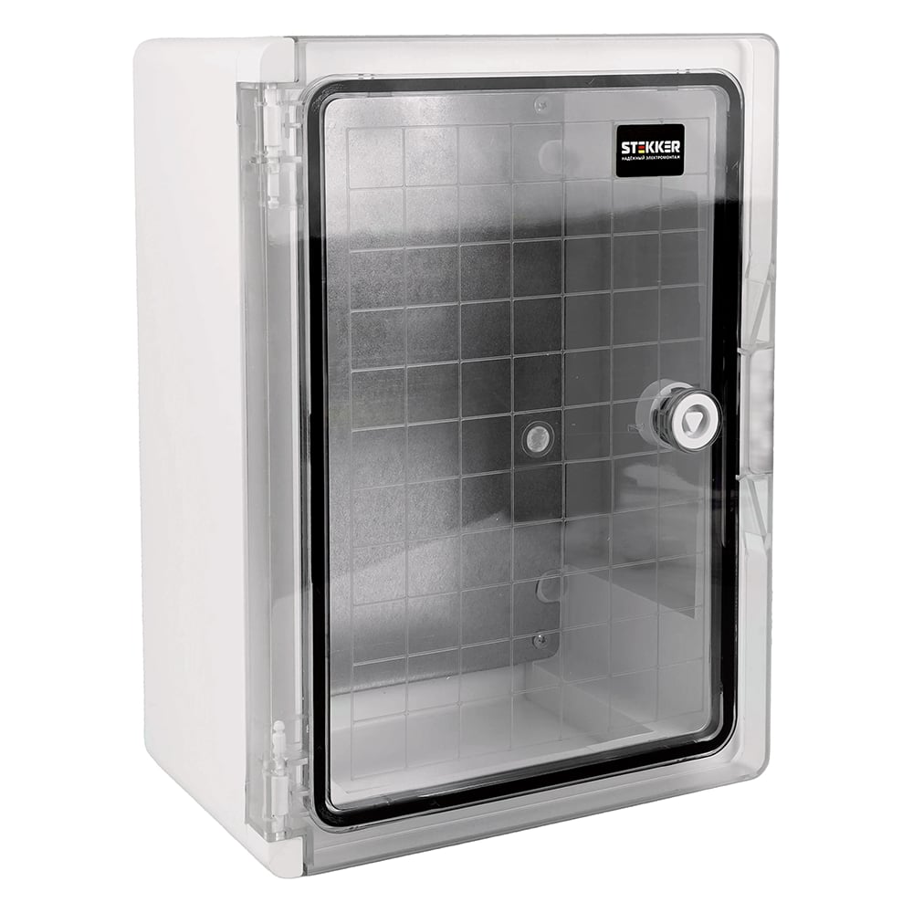 Изображение товара Корпус пластиковый STEKKER ЩМПп EBX60-6/05-65 IP65 c прозрачной дверью (350х250х150) пластик, серия ArcaWP65+, 50720