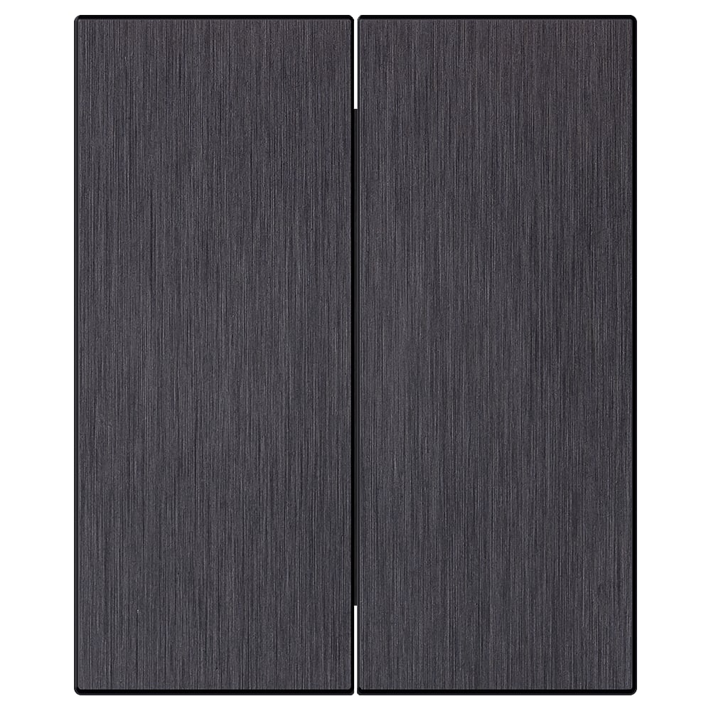 Изображение товара Выключатель 2-клавишный SMARTBUY модульный 10А алюминий черный Альтаир SBE-m11alb-10-SW2-0