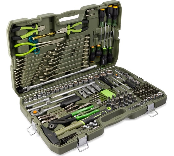 Изображение товара Набор головок Дело Техники 1/4, 1/2 с инструментом, 167 предметов 620867