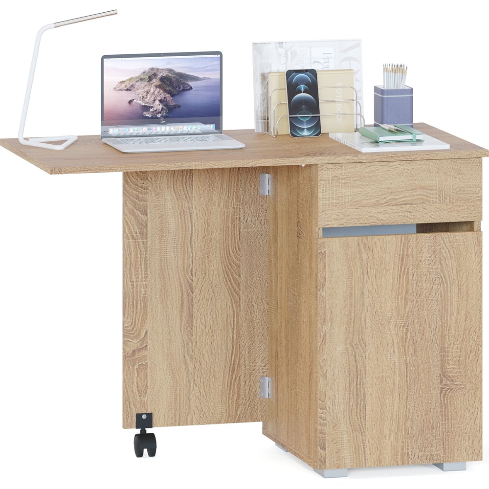 Изображение товара Стол раскладной СОКОЛ СП-25 дуб сонома письменный стол с тумбой